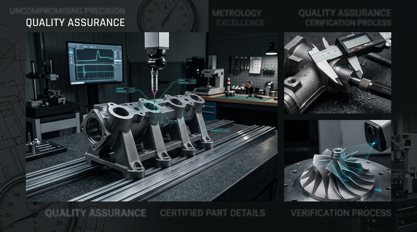 Precision machining details with inspection-focused machined components