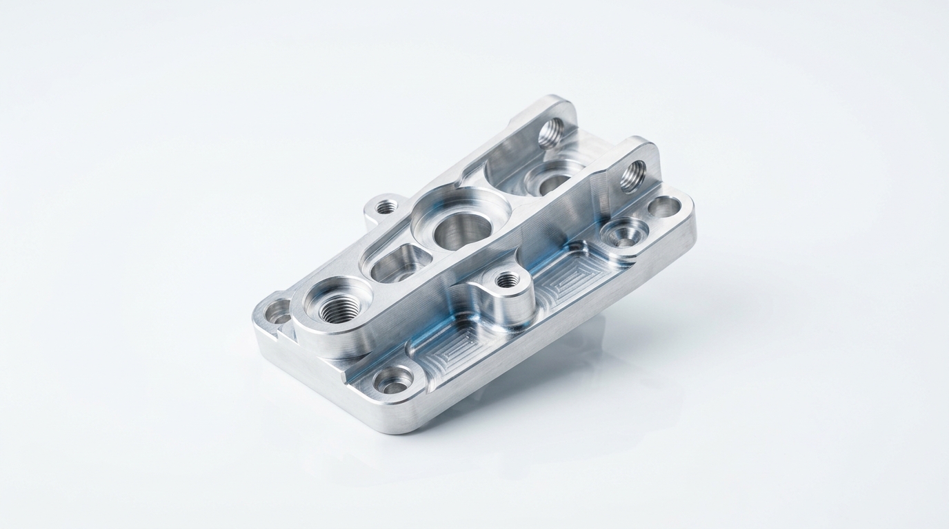 Precision machined aluminum component