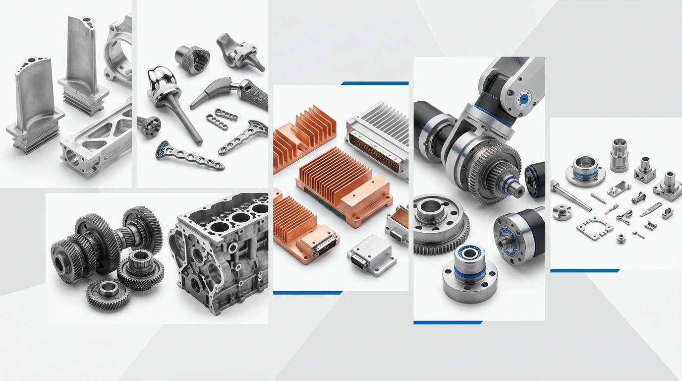 Industry applications for CNC machining