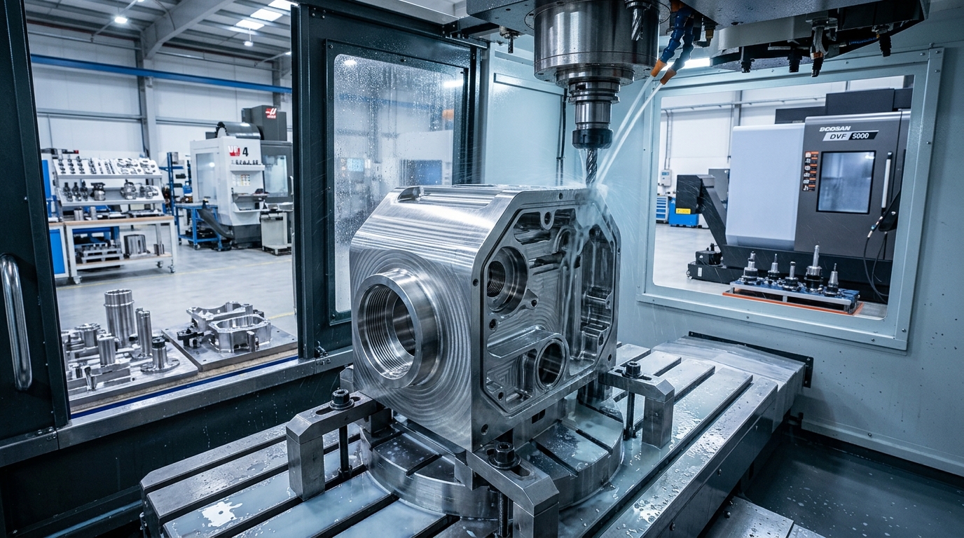 Stainless steel CNC components with durable machined finish