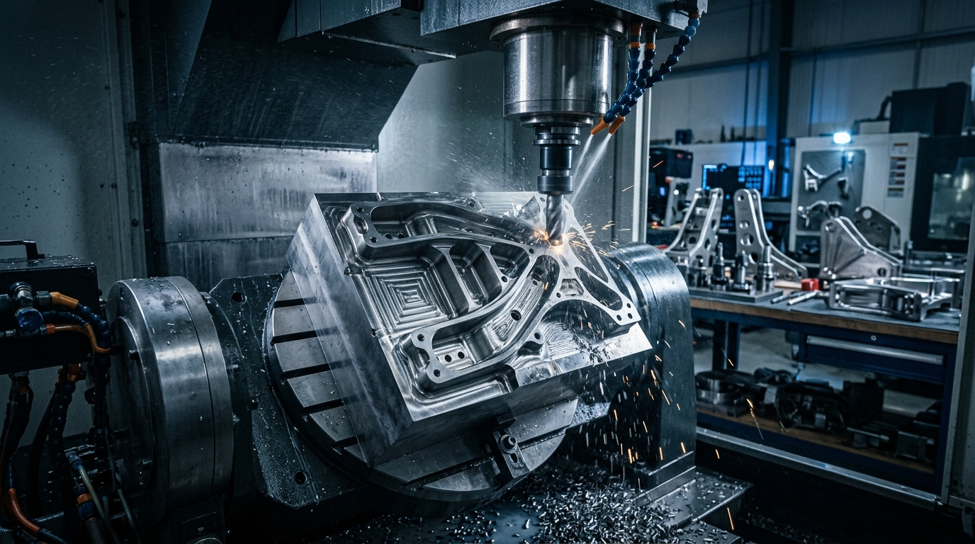 Titanium CNC components with high-performance machined structure